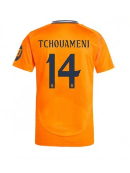 Billige Real Madrid Aurelien Tchouameni #14 Bortedrakt 2024-25 Kortermet